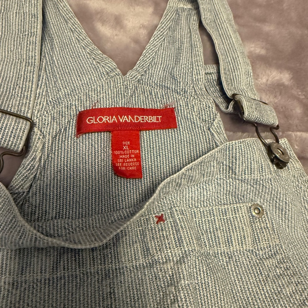 Gloria Vanderbilt Light Blue Denim Overalls